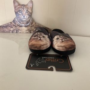 NIP critter creations cat in witch hat slippers size 9/10 women’s! 🐱